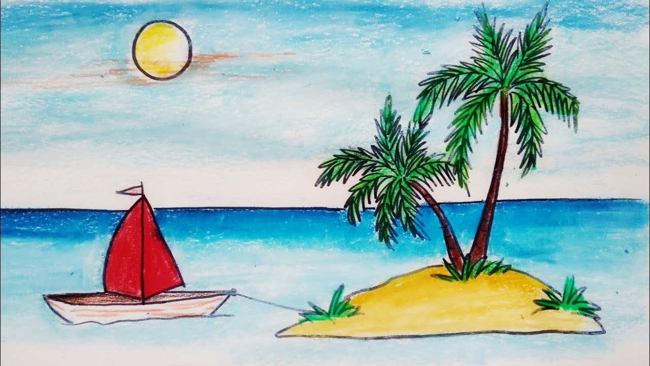 Рисунок красота моря окружающий мир 2 класс. Море карандашом. Рисунки моря для срисовки. Детские рисунки море пляж. Пляж рисунок.