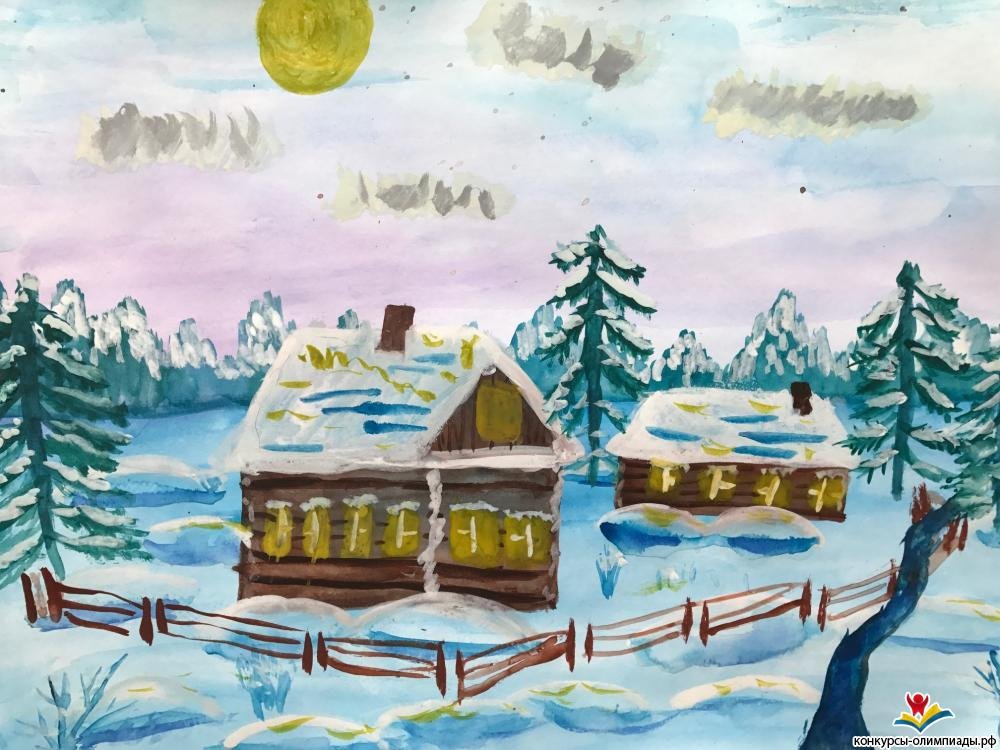 Рисунок к стихотворению зимнее. Зима рисунок. Детские рисунки зима. Зимние рисунки для детей. Зимний пейзаж легкий.