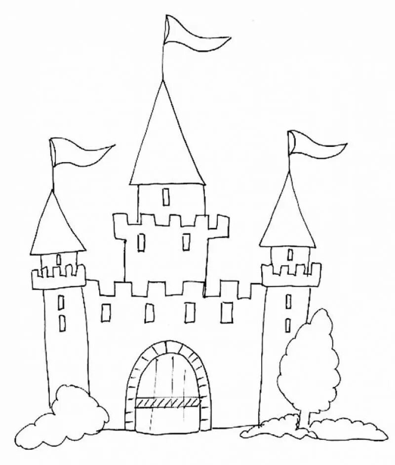 Средневековый замок 4 класс. Замок рисунок карандашом. Замок для рисования. Дворец карандашом. Замок карандашом для детей.