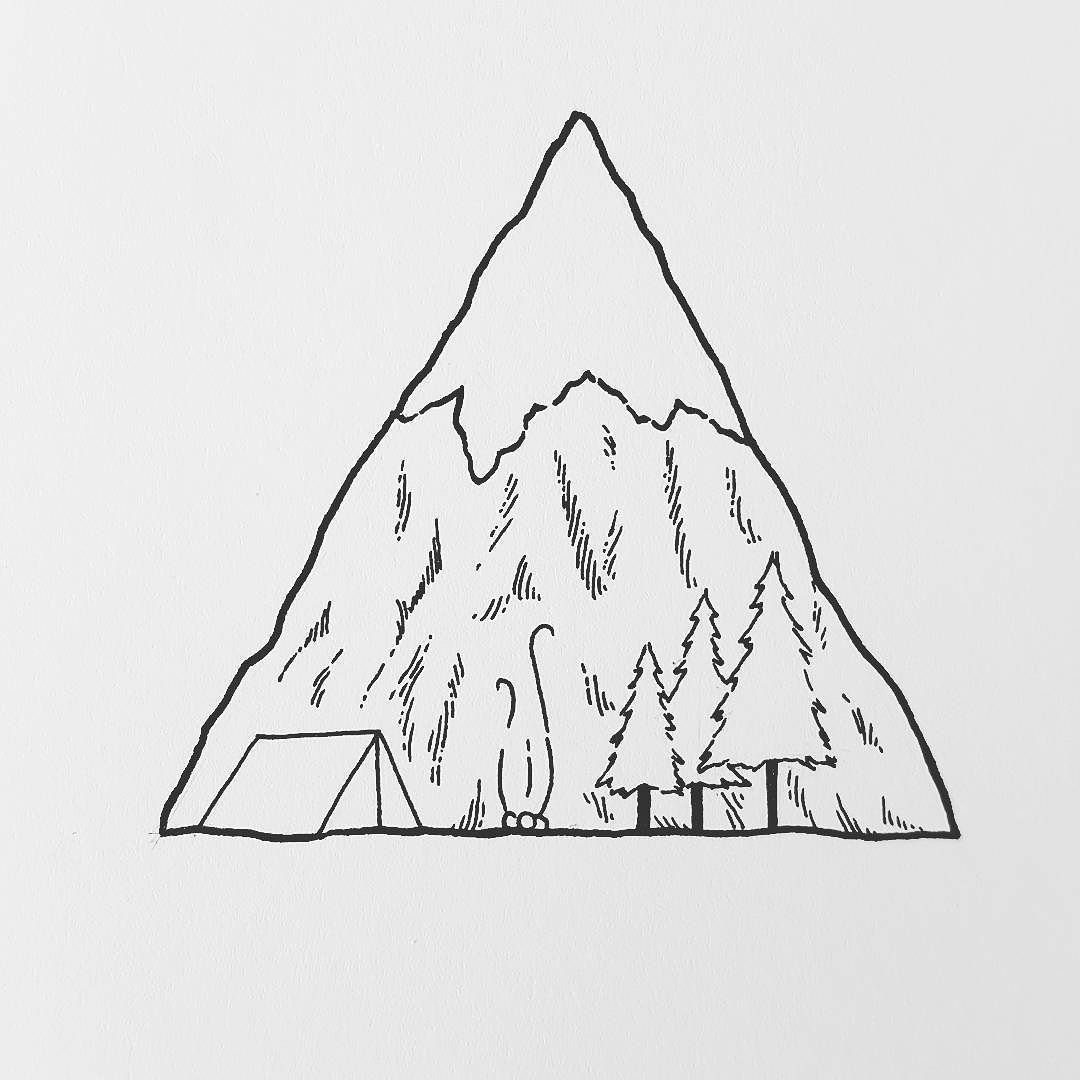 Главная мысль легкие горы. Горы карандашом. Рисунок карандашом для срисовки ПГОРЫ. Горы срисовка легко. Легкие горы.