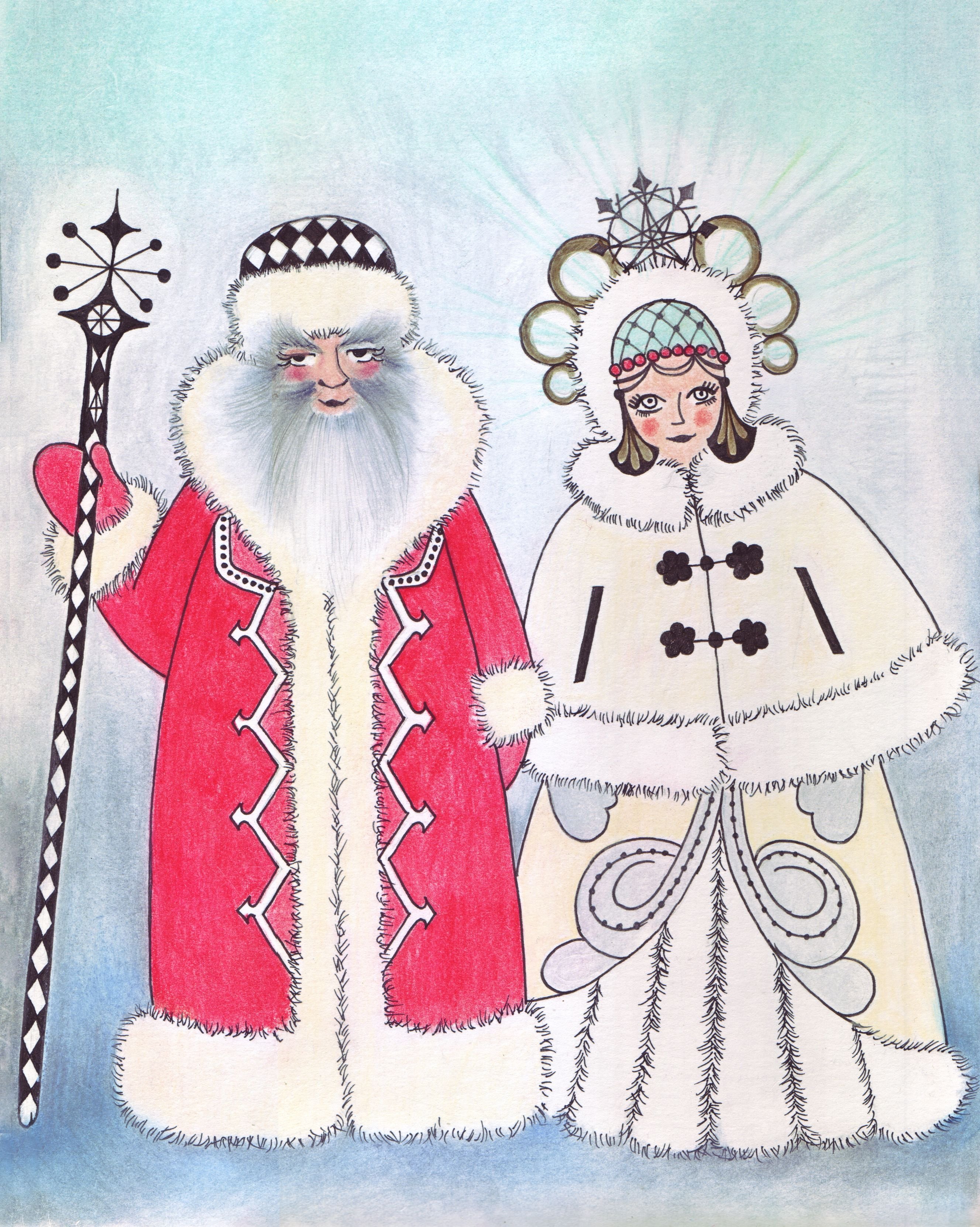 Дед мороз 4 класс. Рисование Деда Мороза и Снегурочки. Дед Мороз и Снегурочка. Дед Мороз рисунок. Рисунок Деда Мороза и Снегурочки.