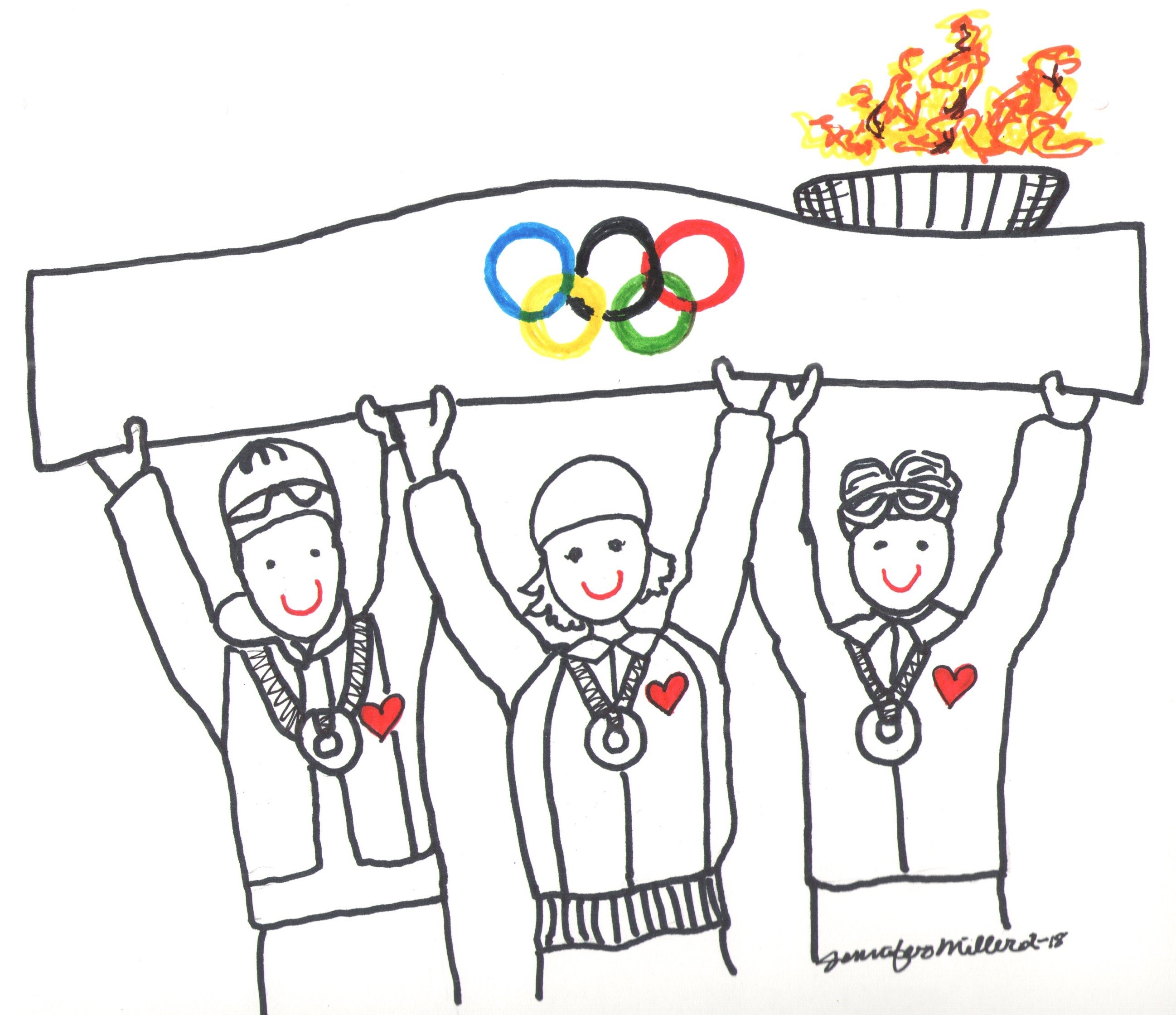 Раскраска на тему Олимпийские игры. Рисунок на тему Олимпийские игры. Рисунок по олимпийским играм. Олимпийские игры рисунок легко