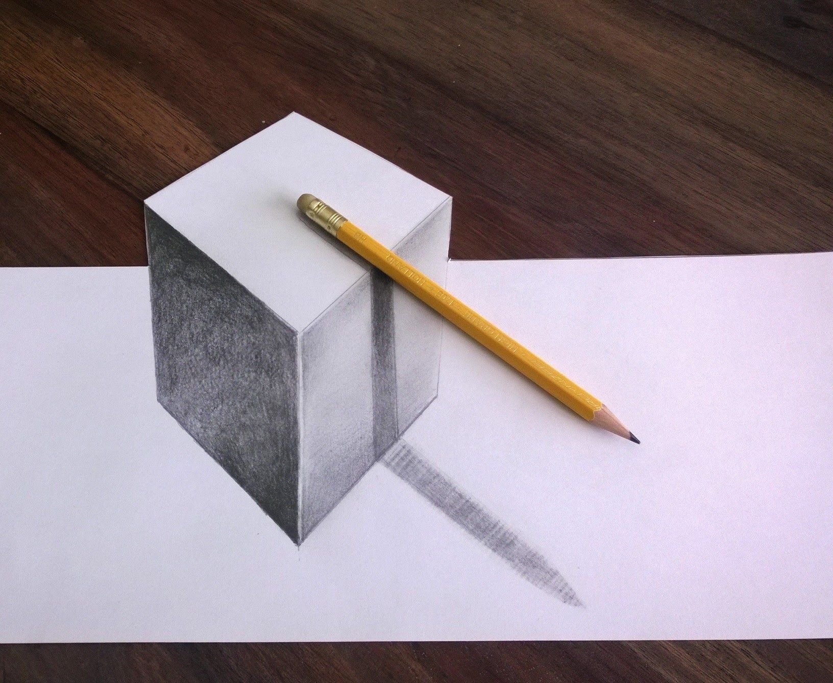 Нарисовать д картинки. Объемное рисование. Объёмный рисунок на бумаге. Объёмные рисунки карандашом. 3d рисунки карандашом.