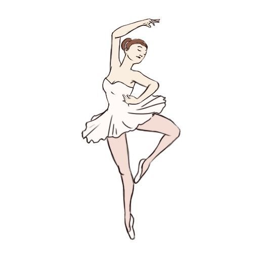 Движение балерин для срисовки