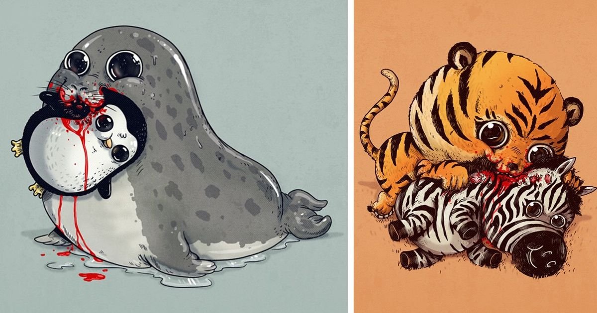 Картинки Для Срисовки Милые Животные С Большими Глазами