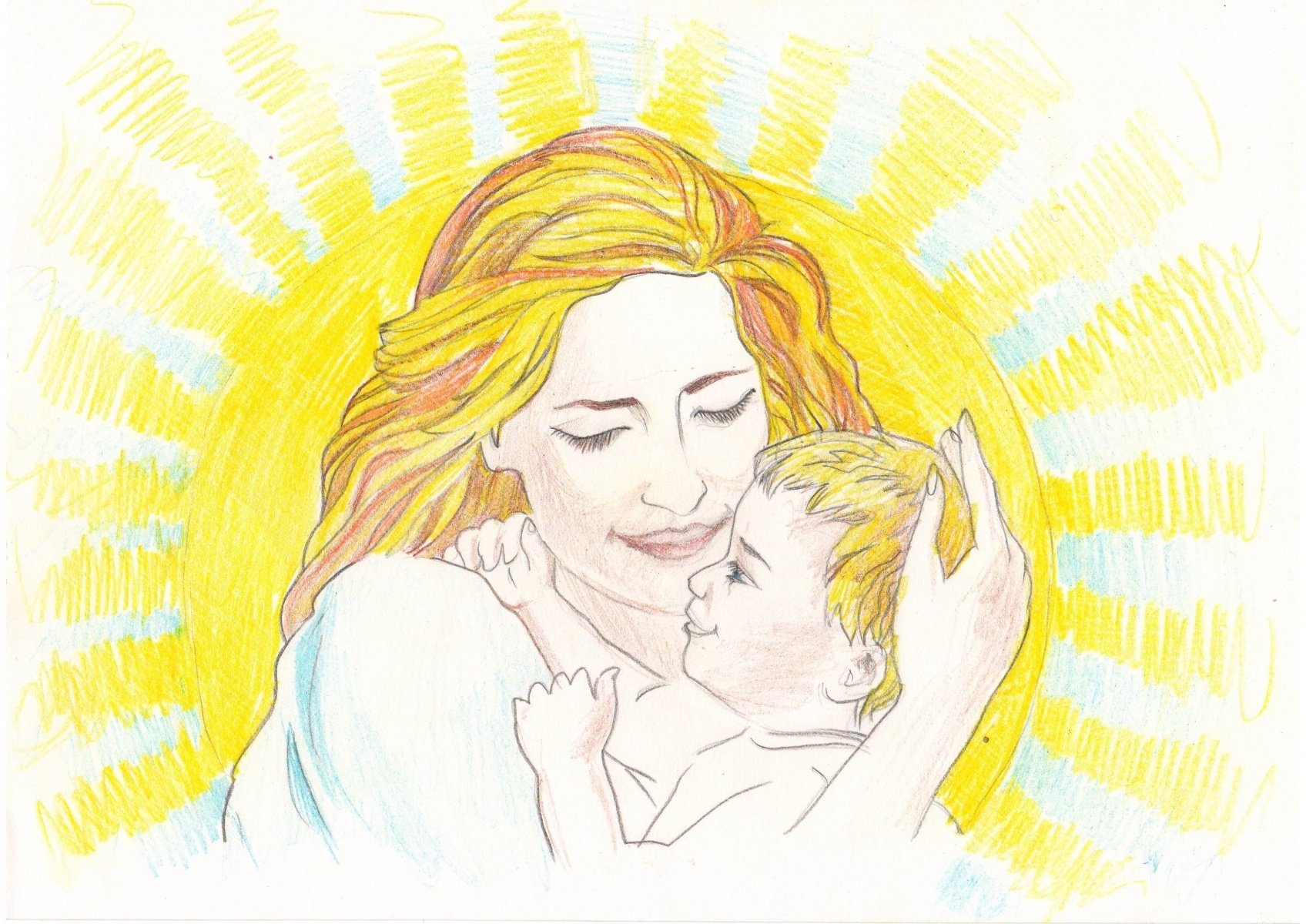 С мамой всегда тепло. Рисунок на тему день матери. Рисунок маме на день матери. Рустнок на тему день матери. Мама с ребенком рисунок.