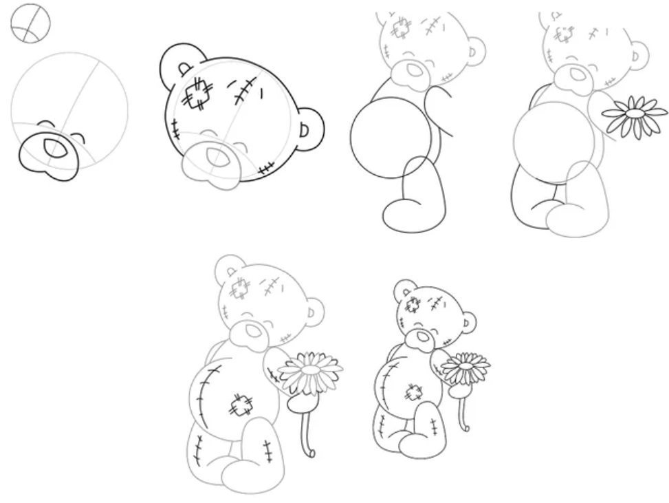 Мишки легкие карандашом. Рисунок медведя карандашом для срисовки. Мишка рисунок. Мишка рисунок карандашом. Поэтапное рисование мишки.