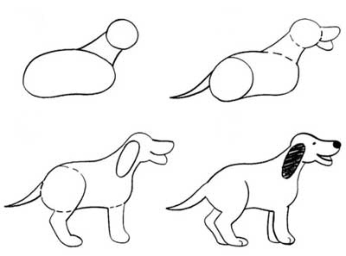 Рисуем собаку с детьми. Собака рисунок. Рисунок собаки карандашом для детей. Поэтапное рисование собаки. Поэтапное рисование собаки для детей.