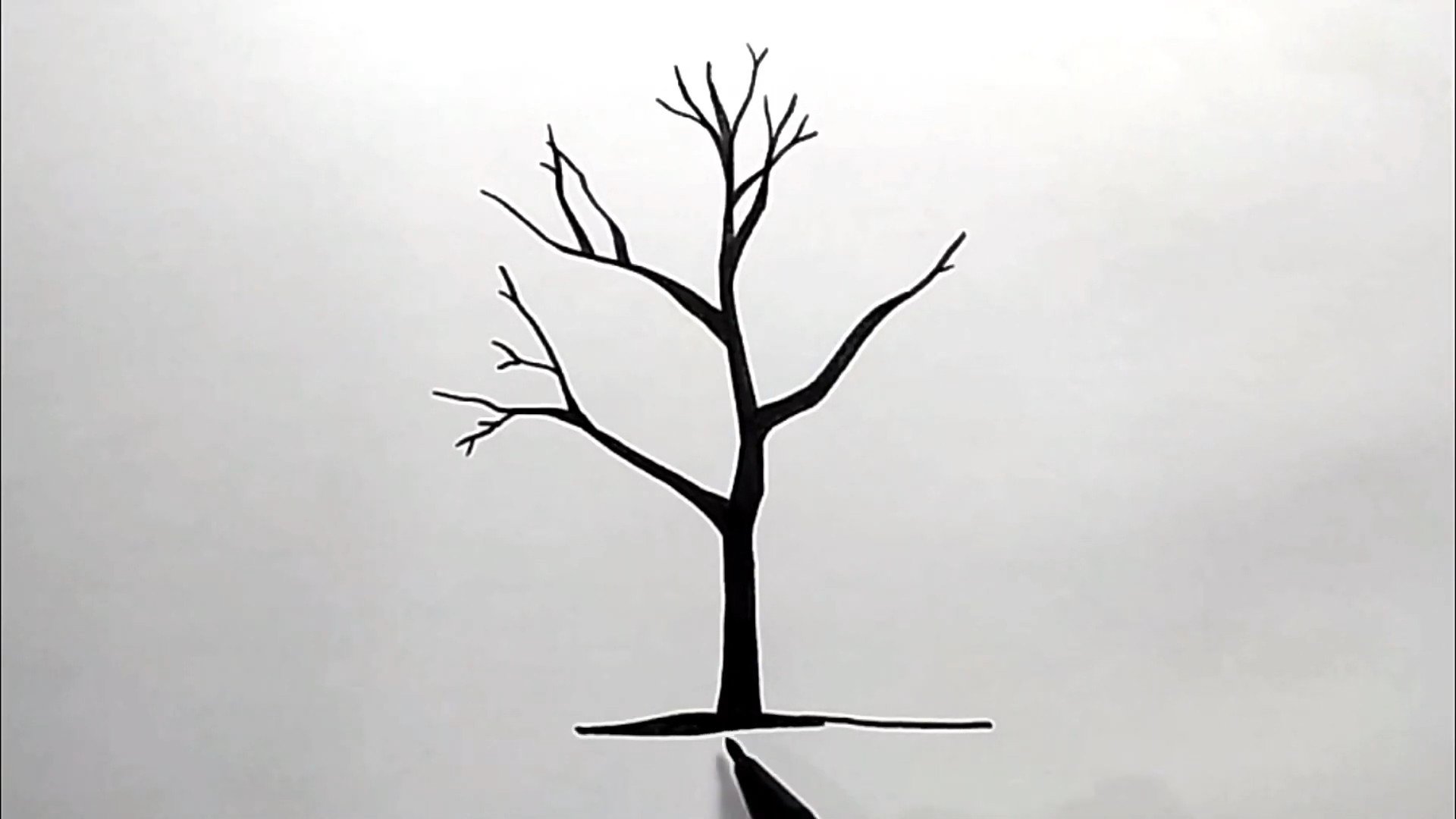 Dibujo árbol seco