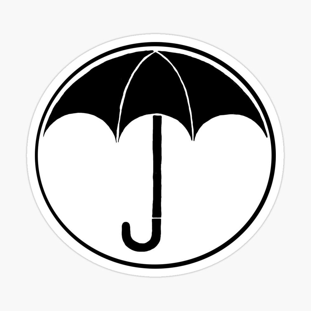 Значит зонтик. Академия Амбрелла Стикеры. Академия Амбрелла зонтик. Академия Амбрелла тату. Зонтик из Академии Амбрелла.