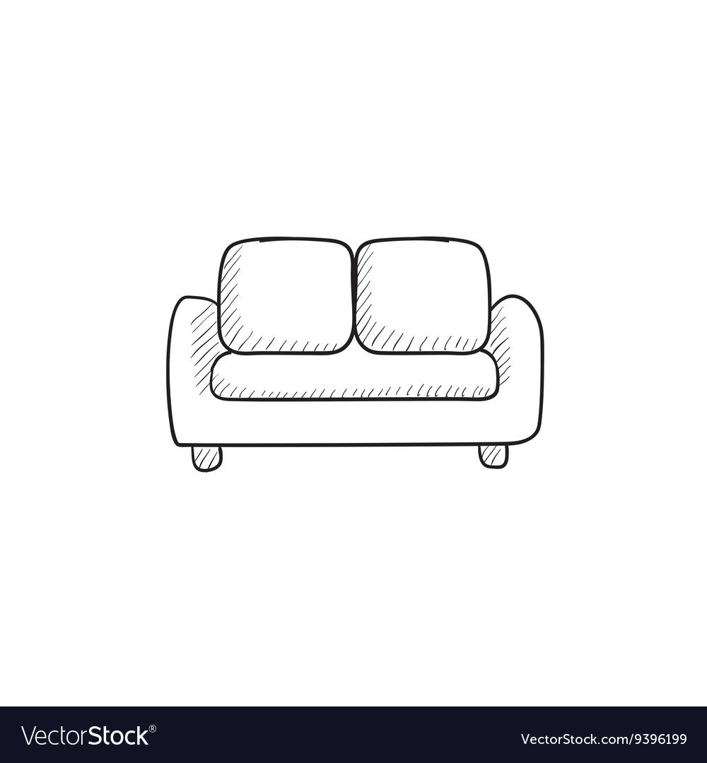 Как рисовать диван и кресло