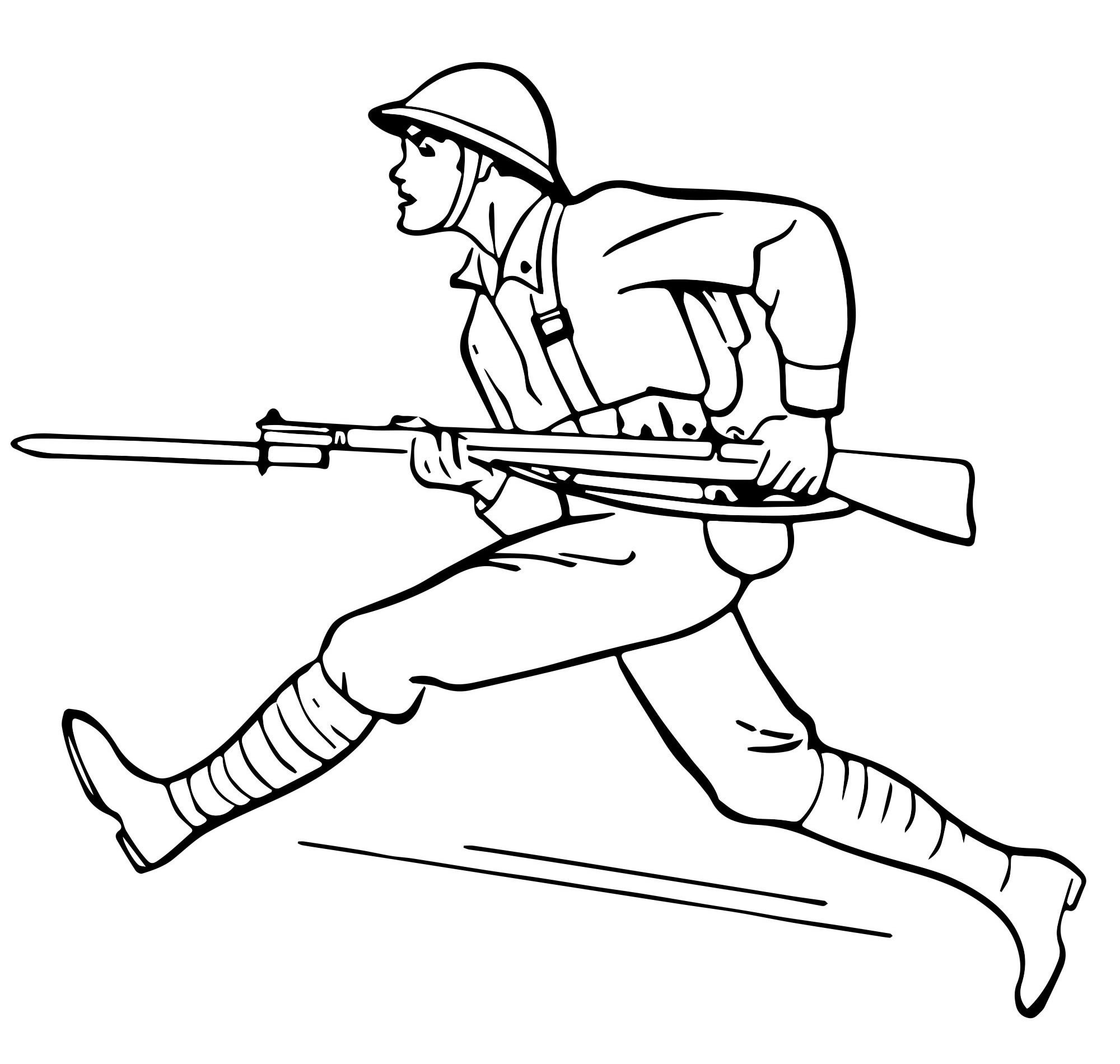 Военный рисунок карандашом легкий