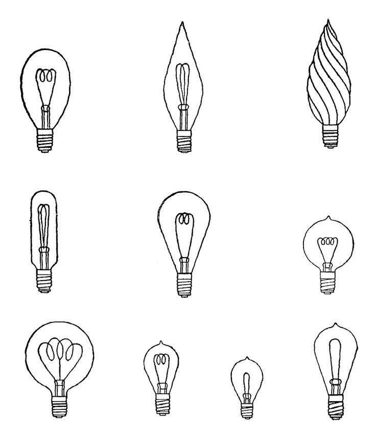 Тест электрические лампы. Лампочка. Стилизованная лампочка. Лампочки разных форм. Лампа накаливания.