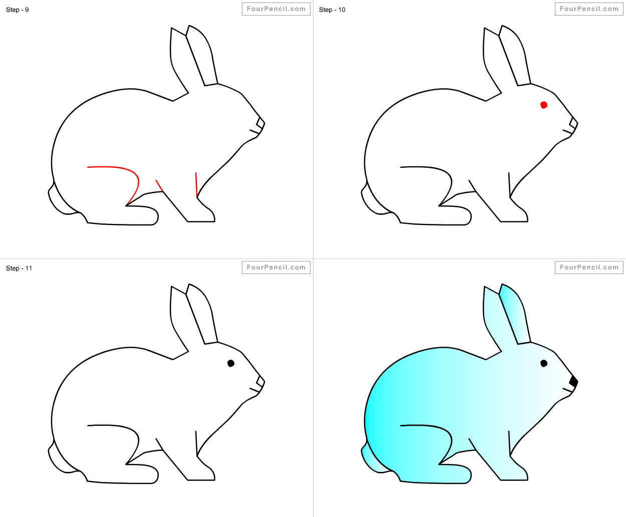 Покажи как нарисовать кролика. Кролик сбоку рисунок. Кролик рисунок спереди. Рисунок кролика в Ворде. Рисунокcnjzotuj\ кролика карандашом для детей.