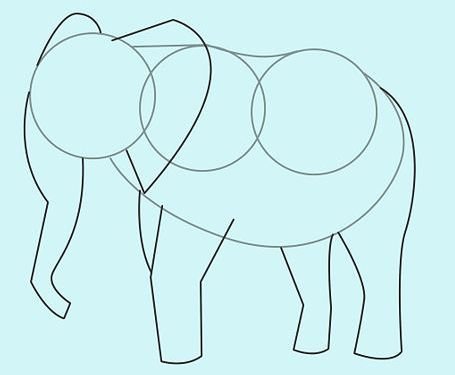 Идеи для срисовки слона для детей карандашом поэтапно легко (90 фото)