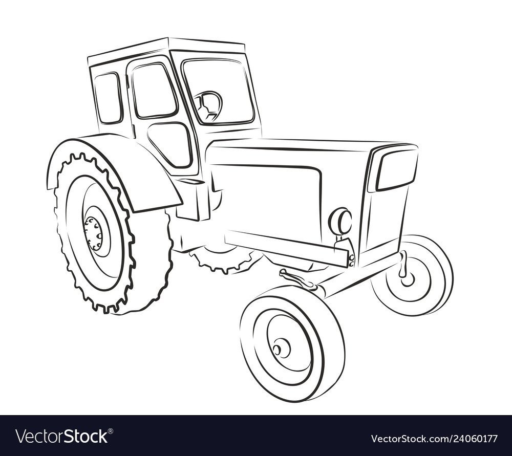 Как нарисовать синий трактор. Поэтапный урок рисования для детей и их родителей.