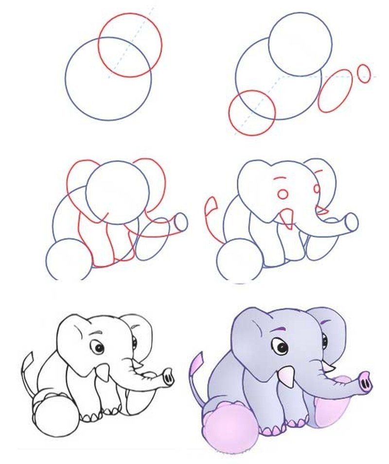 Урок рисования 8 лет. Пошаговые рисунки. Поэтапное рисование слога. Поэтапные рисунки для детей. Слон пошаговое рисование.