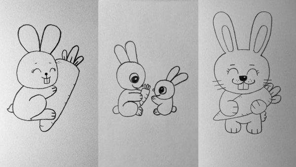 Идеи для срисовки простым карандашом поэтапно для маленьких (90 фото)