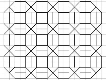 Идеи для срисовки геометрические по клеточкам сложные (90 фото)