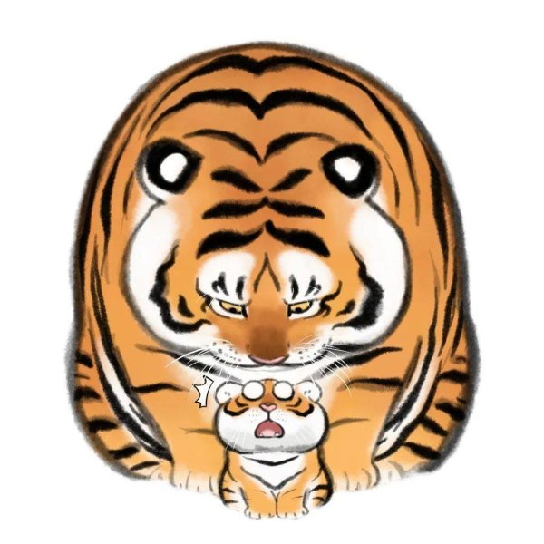 Толстый тигр арт (66 фото)