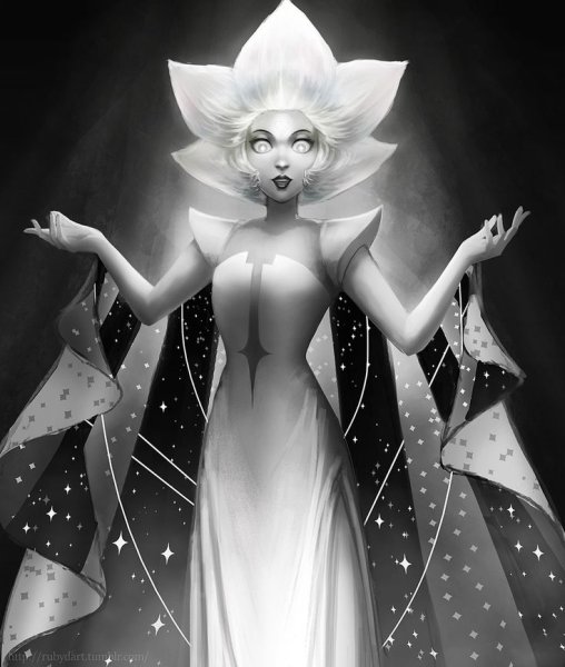 Белый алмаз вселенная стивена арт (66 фото)