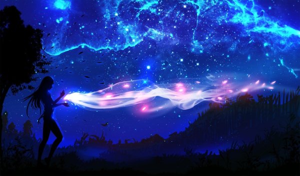 Арт небо ночью (68 фото)