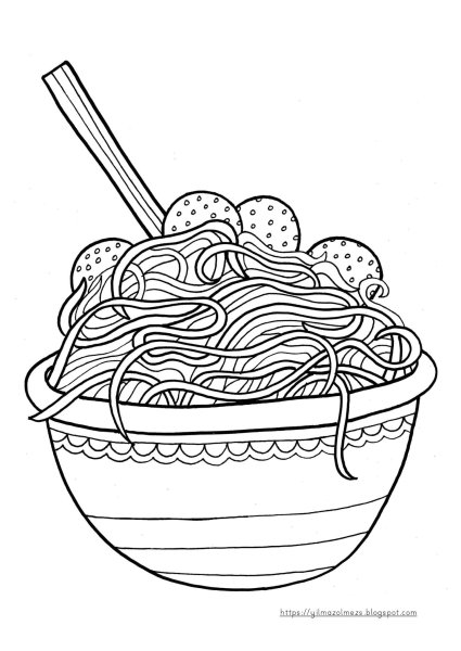 Идеи для срисовки спагетти (81 фото)