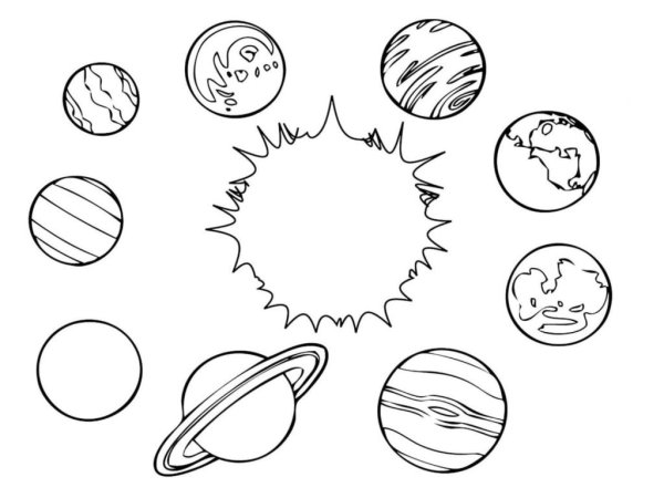 Идеи для срисовки солнечная система (90 фото)