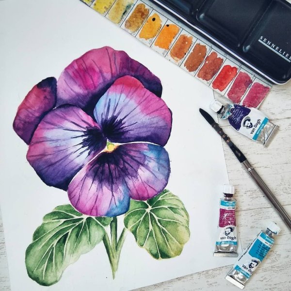 Идеи для срисовки цветок (90 фото)