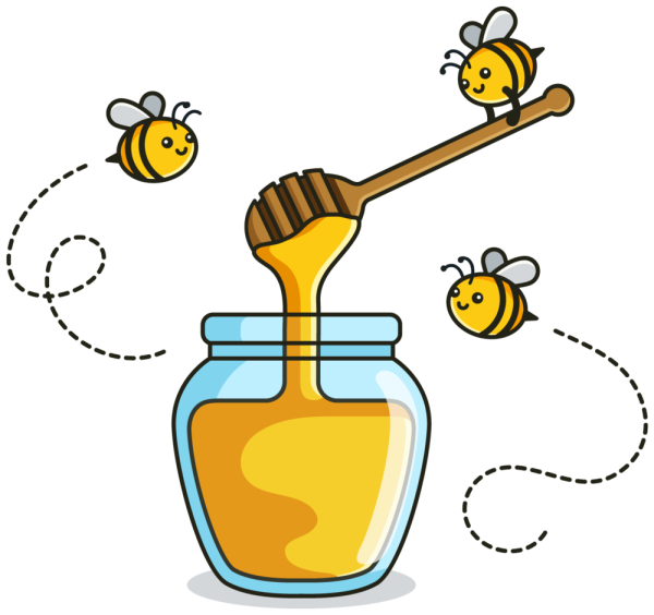 Идеи для срисовки мед (90 фото)