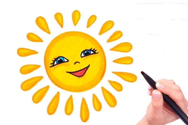 Идеи для срисовки солнышко (90 фото)