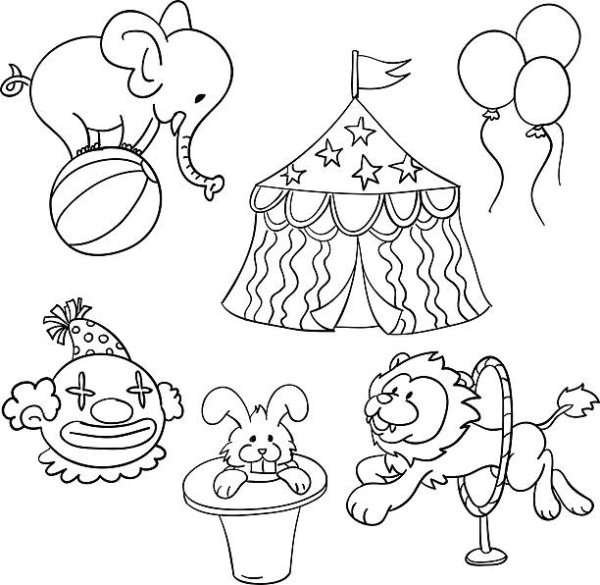 Как нарисовать циркового тюленя с шарами, мячами?