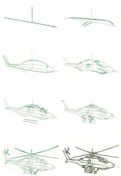 Идеи для срисовки военный вертолет (90 фото)