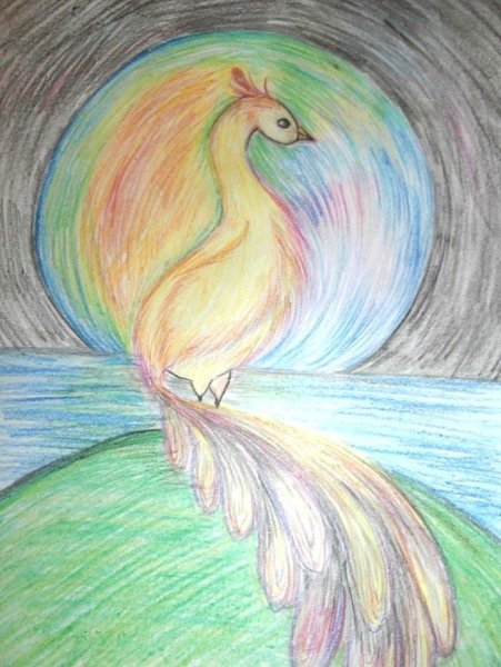 Рисунки птицы счастья для срисовки (70 фото)