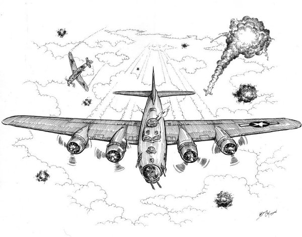 Идеи для срисовки военный самолет (90 фото)