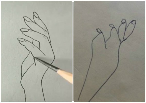 Идеи для срисовки кисть руки (90 фото)