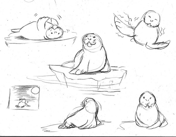 Как нарисовать моржа поэтапно 5 уроков