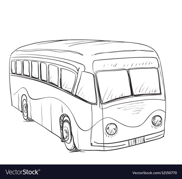 Идеи для срисовки автобус школьный (89 фото)