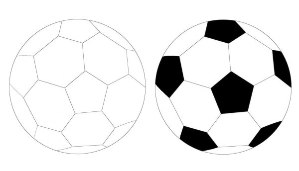 Идеи для срисовки футбольный мячик (89 фото)