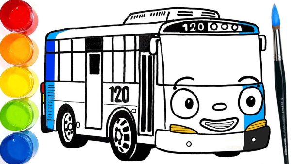 Идеи для срисовки автобус детей (90 фото)