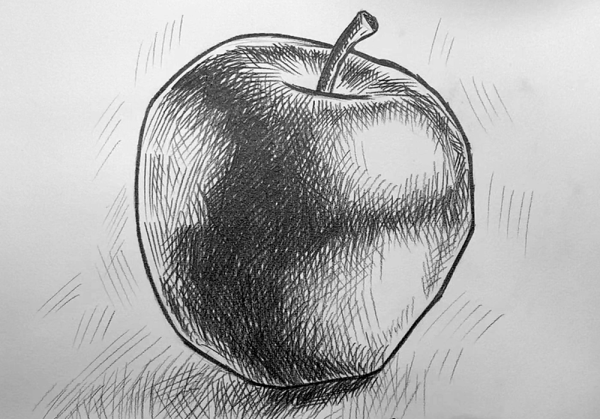Идеи для срисовки огрызок яблока (75 фото)