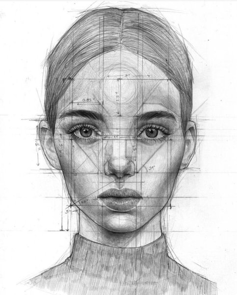 Идеи для срисовки анатомия лица (90 фото)