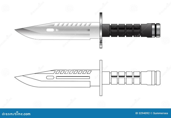 Рисунки по клеточкам нож м9 (48 фото)
