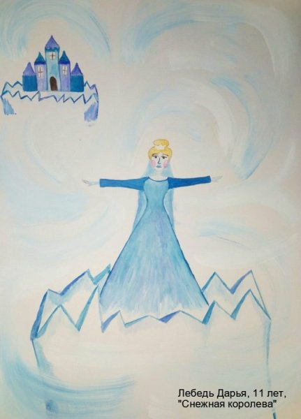 Как нарисовать снежную королеву карандашом поэтапно