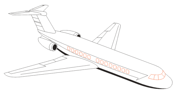 Идеи для срисовки самолет легкие (86 фото)