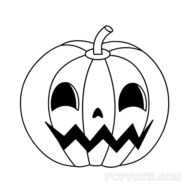 Идеи для срисовки тыквы на хэллоуин легкие (90 фото)