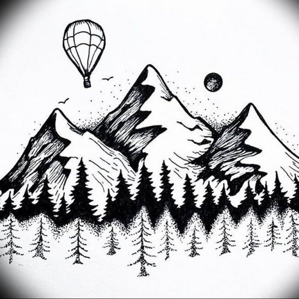 Идеи для срисовки уральские горы легкие (90 фото)