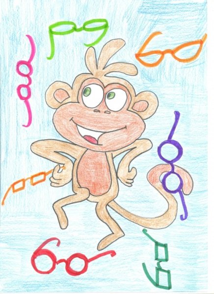 Идеи для срисовки обезьяна и очки легкие (84 фото)