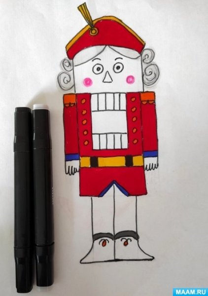 Простые рисунки щелкунчика карандашом для детей
