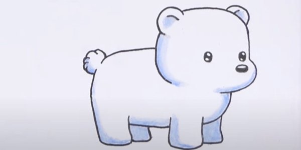 Идеи для срисовки белой медведицы легкие (90 фото)
